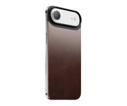 Etui / obudowa na smartfona Nomad Magnetic Leather Back na iPhone Air MagSafe brown